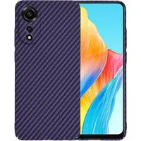 Custodia per Oppo A78 4G, Techsuit, Carbonite FiberShell, Viola — 3