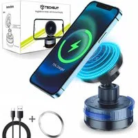 Caricabatterie Auto Wireless Techsuit HOLD253, 15W, 1.67A, Nero — 3