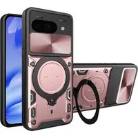 Custodia per Google Pixel 9a, Techsuit, CamGuard Pro, Rosa Dorato — 3