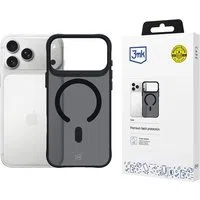 Custodia MagSafe per Apple iPhone 17 Pro Max, 3MK, Smoke MagCase, Nera — 3