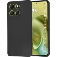 Custodia per Motorola Moto G86, Techsuit, SoftFlex, Nera — 3