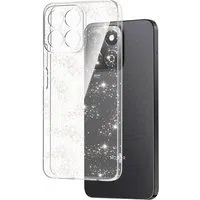 Custodia per Honor X8c, Techsuit, SparkleSkin, Trasparente — 3
