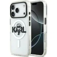 Custodia MagSafe per Apple iPhone 17 Pro, Karl Lagerfeld, IML Sketch Logo Karl, Trasparente — 3