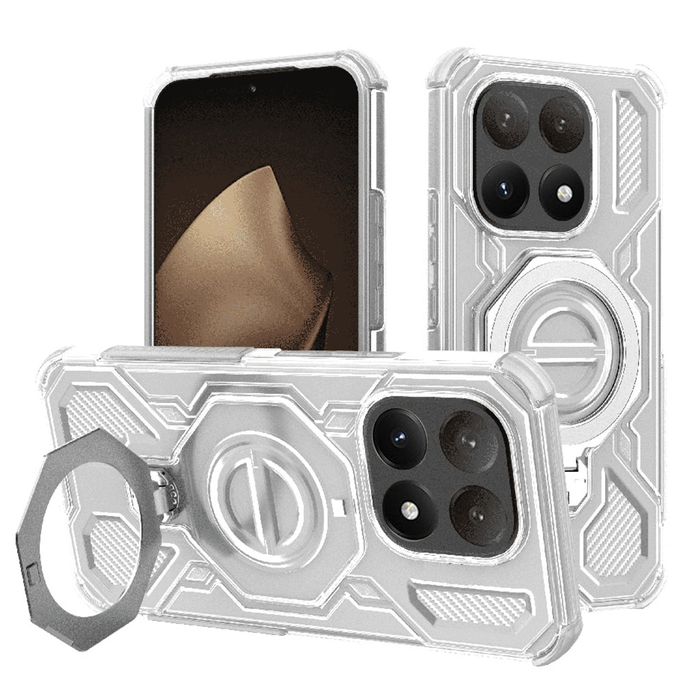 Techsuit Custodia per Xiaomi 15T, Techsuit, Carbon Shield Pro, Bianca