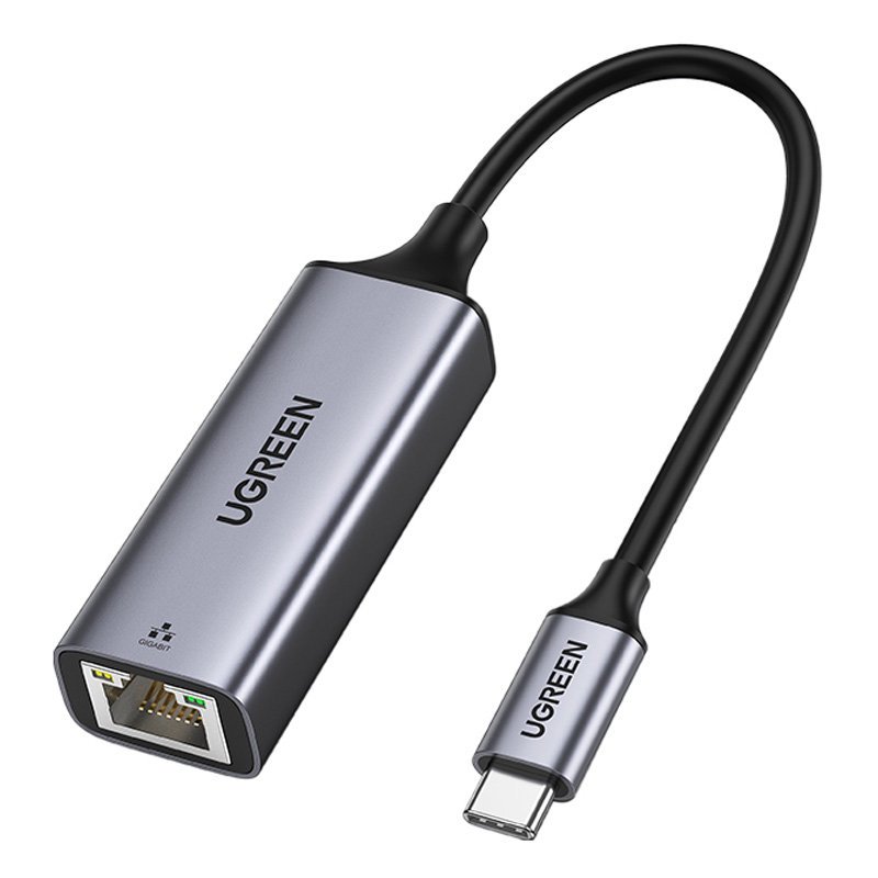 Scheda di rete UGREEN CM199, RJ45, USB-C, Grigio