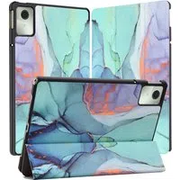 Custodia per Lenovo Tab M11, Techsuit, FoldPro Green Time, Multicolore — 3