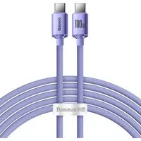 Cavo dati e ricarica USB-C - USB-C Baseus Crystal Shine Series, 100W, 2m, viola CAJY000705 — 3