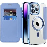 Custodia MagSafe per Apple iPhone 14 Pro Max, Techsuit, SmartMag Book, Blu — 3