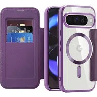 Custodia MagSafe per Google Pixel 10 Pro / 10, Techsuit, SmartMag Book, Viola — 3
