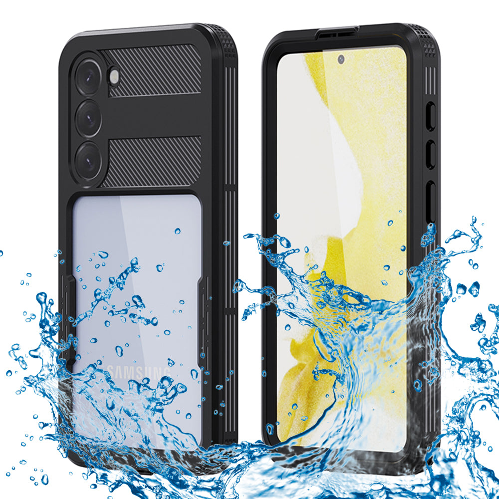 Custodia Waterproof per Samsung Galaxy S23+ S916, ShellBox, Nera