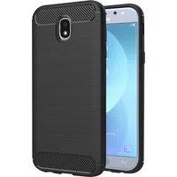 Custodia per Samsung Galaxy J5 (2017) J530, Techsuit, Carbonio, Nera — 3