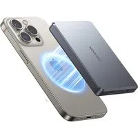 Batteria Esterna Wireless Joyroom JR-PBM08 Pro, 10000mAh, 20W, PD + FQI, 1 x QI - 1 x USB-C, Grigio — 3