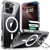 Custodia MagSafe per Apple iPhone 16 Pro Max, ESR, Classic Hybrid Kickstand Slide, Trasparente — 3