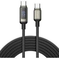 Cavo Dati e Ricarica USB-C - USB-C Lito LD15 Display, 60W, 1m, Nero — 3