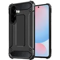 Custodia per Samsung Galaxy A56 A566, Techsuit, Hybrid Armor, Nera — 3