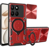 Custodia per Honor 400 Smart 4G / X7d 4G / 400 Smart 5G, Techsuit, CamGuard Pro, Rossa