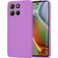 Custodia per Motorola Moto G15 / G15 Power, Techsuit, SoftFlex, Viola — 3