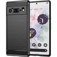 Custodia per Google Pixel 6 Pro, Techsuit, Carbonio, Nera — 3