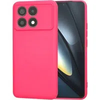 Custodia per Xiaomi Poco F6 Pro, Techsuit, SoftFlex, Rosa Scuro — 3