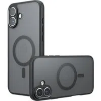 Custodia MagSafe per Apple iPhone 17, Techsuit, PureFrost, Nero Satinato — 3