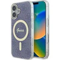 Custodia MagSafe per Apple iPhone 16, Guess, IML 4G, Blu — 3