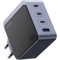 Caricabatterie di rete UGREEN X565 Nexode Air, 100W, 5A, 1 x USB-A - 3 x USB-C, Grigio — 3