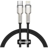 Cavo Dati e Ricarica USB-C - Lightning Baseus Cafule Metal Series, 20W, 0.25m, Nero CATLJK-01 — 3