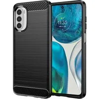 Custodia per Motorola Moto G52 / G82, Techsuit, Carbonio, Nera — 3