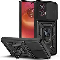 Custodia per Motorola Edge 50 Fusion, Techsuit, CamShield, Nera — 3