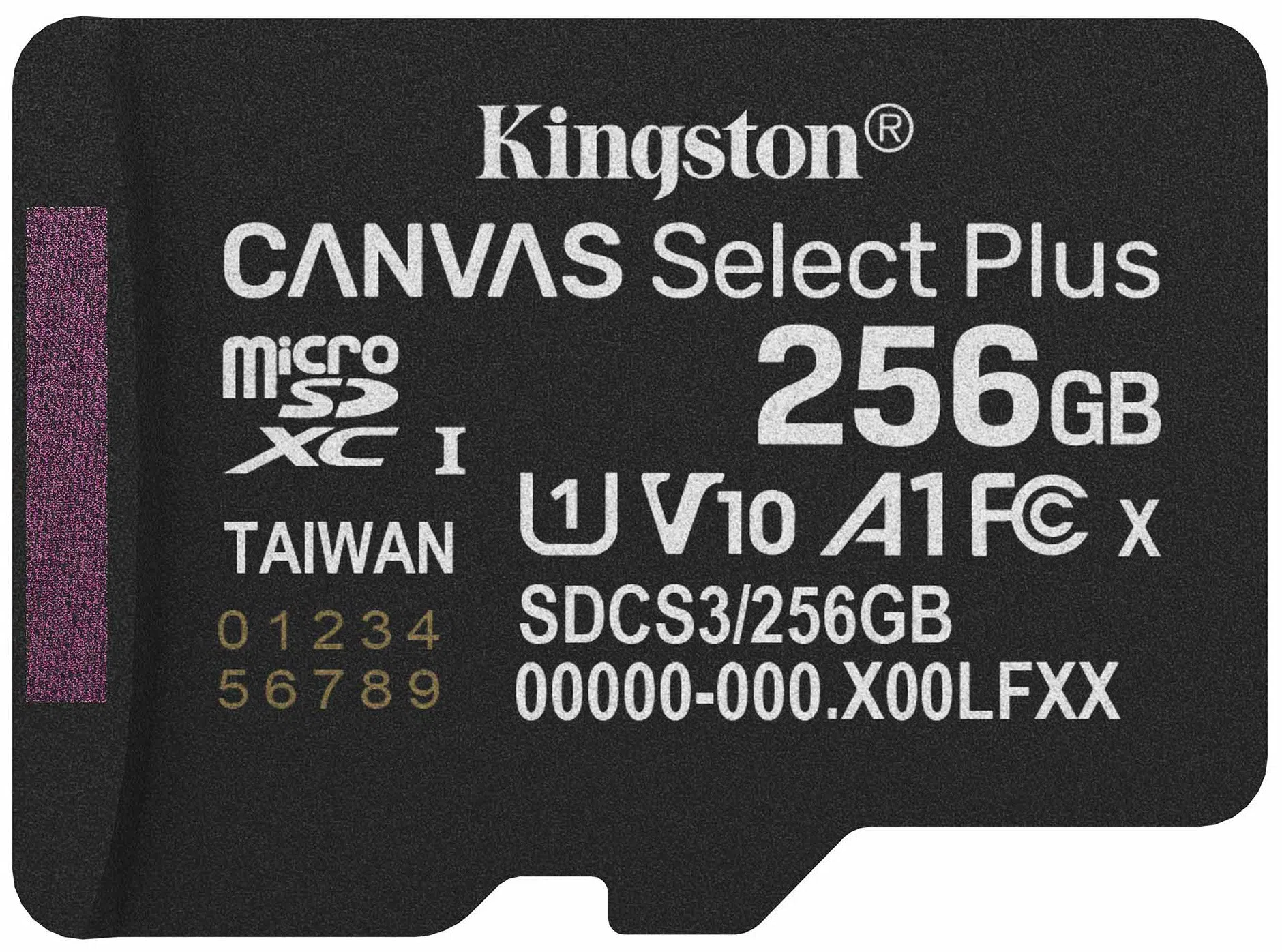 Scheda di Memoria microSDXC Kingston Canvas Select Plus Android A1, 256Gb, Classe 10 / UHS-1 U1 SDCS3/256GBSP — 2