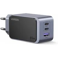 Caricabatterie Rete UGREEN X553 Nexode Air S, 65W, 3A, 1 x USB-A - 2 x USB-C, Grigio — 3