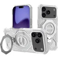 Custodia per Apple iPhone 17 Pro, Techsuit, Carbon Shield Pro, Bianca — 3