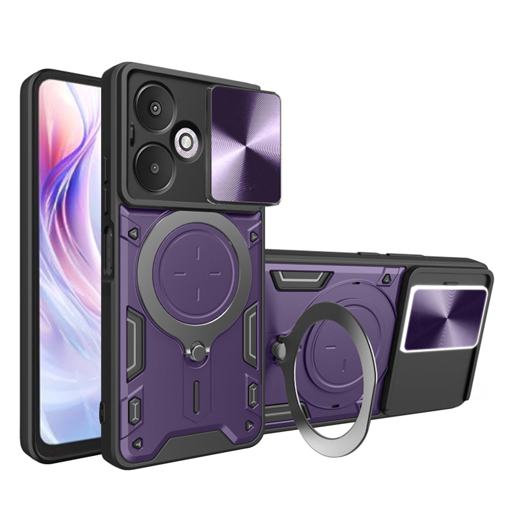 Custodia per Xiaomi Redmi 13C 5G, Techsuit, CamGuard Pro, Viola