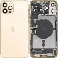 Copertura Batteria Apple iPhone 12 Pro Max, Con Scocca Centrale, Parti Complete, Oro, Swap Premium — 3