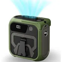 Ventilatore Portatile Techsuit Z13 con batteria esterna 10000mAh, Verde — 3