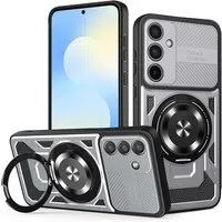 Custodia per Samsung Galaxy S25 FE, Techsuit, RuggedCam, Grigio — 3