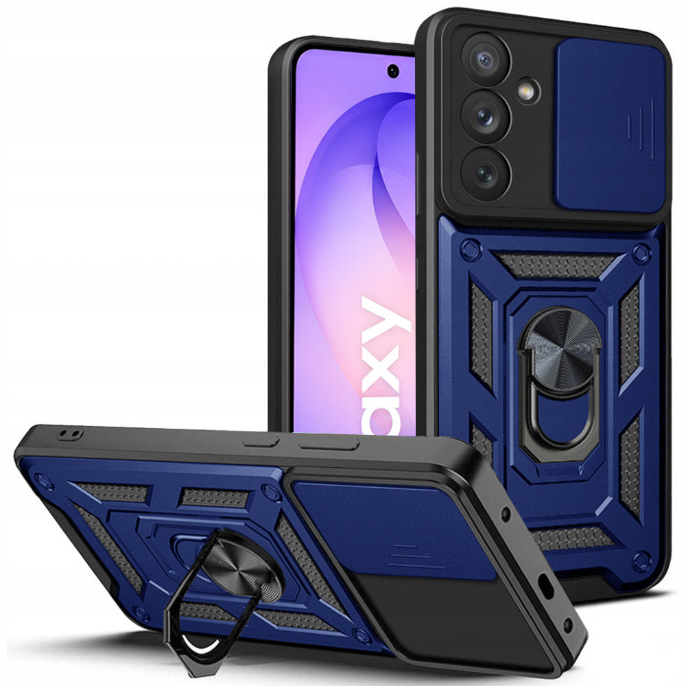 Techsuit Custodia per Samsung Galaxy S26 FE / S25 FE, Techsuit, CamShield, Blu