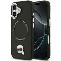 Custodia MagSafe per Apple iPhone 17, Karl Lagerfeld, Karl Pin, Nera — 3