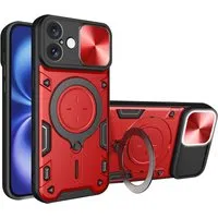 Custodia per Apple iPhone 16, Techsuit, CamGuard Pro, Rossa — 3