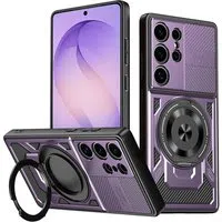 Custodia per Samsung Galaxy S26 Ultra S948, Techsuit, RuggedCam, Viola — 3