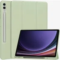 Custodia per Samsung Galaxy Tab S10+ / Tab S9 FE+ / Tab S9+, Techsuit, Flex Trifold, Verde Matcha — 3