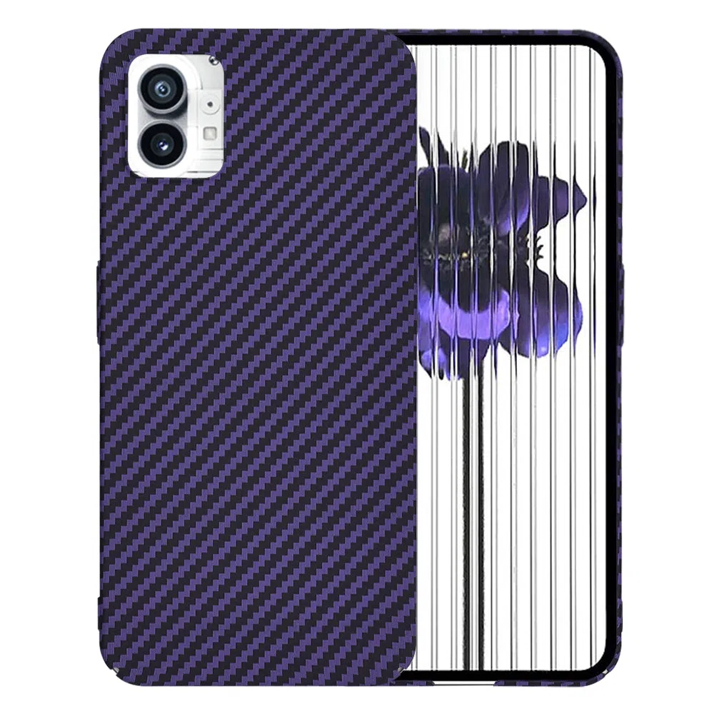 Custodia per Nothing Phone (1), Techsuit, Carbonite FiberShell, Viola — 2