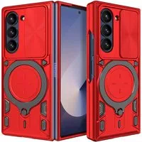 Custodia per Samsung Galaxy Z Fold6 F956, Techsuit, CamGuard Pro, Rossa — 3