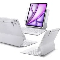 Custodia con Tastiera per Apple iPad (2025) / (2022), ESR, Rebound, Bianca — 3