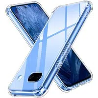 Custodia per Google Pixel 9a, Techsuit, Shockproof Clear, Trasparente — 3