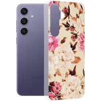 Custodia per Samsung Galaxy S24+ S926, Techsuit, Marble, Beige — 3