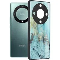 Custodia per Honor Magic5 Lite, Techsuit, Glaze, Blu — 3
