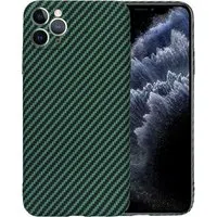 Custodia per Apple iPhone 11 Pro Max, Techsuit, Carbonite FiberShell, Verde — 3