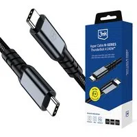 Cavo Dati e Ricarica USB-C - USB-C 3MK Hyper N Thunderbolt 4, 240W, 2m, Nero — 3