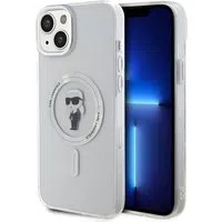 Custodia MagSafe per Apple iPhone 15 Plus, Karl Lagerfeld, IML Ikonik Karl, Trasparente — 3